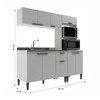 Cozinha Compacta Iara 9 Portas 1 Gaveta Branco - Jcarvalho