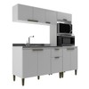 Cozinha Compacta Iara 9 Portas 1 Gaveta Branco - Jcarvalho