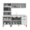 Cozinha Compacta Iara 9 Portas 1 Gaveta Branco - Jcarvalho
