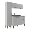 Cozinha Compacta Iara 7 Portas 1 Gaveta Branco - Jcarvalho