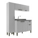 Cozinha Compacta Iara 7 Portas 1 Gaveta Branco - Jcarvalho