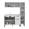Cozinha Compacta Iara 7 Portas 1 Gaveta Branco - Jcarvalho
