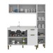 Cozinha Compacta Iara 7 Portas 1 Gaveta Branco - Jcarvalho