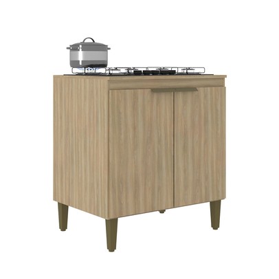 Balcão de Cozinha 80 Cm 2 Portas 1 Prateleira 51712 Dourado - Jcarvalho