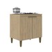 Balcão de Cozinha 80 Cm 2 Portas 1 Prateleira 51712 Dourado - Jcarvalho