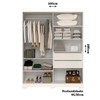 Guarda-Roupa Helena 2 Portas 2 Gavetas 100% Mdf Branco - Acp Móveis