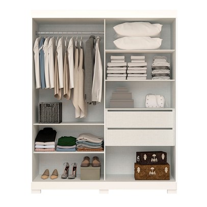 Guarda-Roupa Helena 2 Portas 2 Gavetas 100% Mdf Branco - Acp Móveis