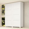 Guarda-Roupa Helena 2 Portas 2 Gavetas 100% Mdf Branco - Acp Móveis