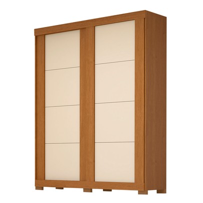 Guarda-Roupa Helena 2 Portas 2 Gavetas 100% Mdf Flex Cinamomo/Off White - Acp Móveis