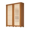 Guarda-Roupa Casal Helena 2 Portas 2 Gavetas com Espelho 100% Mdf Flex Cinamomo/Off White - Acp Móveis