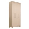Guarda-Roupa Solteiro Lana 3 Portas 2 Gavetas 100% Mdf Flex Branco - Acp Móveis
