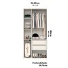 Guarda-Roupa Solteiro Lana 3 Portas 2 Gavetas 100% Mdf Flex Branco - Acp Móveis