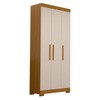 Guarda-Roupa Solteiro Lana 3 Portas 2 Gavetas 100% Mdf Cinamomo/Off White - Acp Móveis