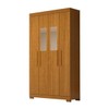 Guarda-Roupa Solteiro Lana 4 Portas 2 Gavetas com Espelho 100% Mdf Cinamomo - Acp Móveis