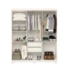 Guarda-Roupa Casal Lana 6 Portas 2 Gavetas 100% Mdf Branco - Acp Móveis