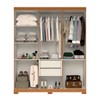 Guarda-Roupa Casal Lana 6 Portas 2 Gavetas 100% Mdf Cinamomo - Acp Móveis