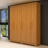 Guarda-Roupa Casal Lana 6 Portas 2 Gavetas 100% Mdf Cinamomo - Acp Móveis