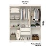 Guarda-Roupa Casal Lana 6 Portas 2 Gavetas com Espelho 100% Mdf Branco - Acp Móveis