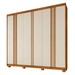 Guarda-Roupa Casal Singapura 6 Portas 4 Gavetas Ripado Off White/Cinamomo - Pnr Móveis