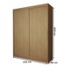 Guarda-Roupa de Bebê Swift 2 Portas 2 Gavetas Cinamomo - Panorama Móveis