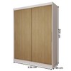 Guarda-Roupa de Bebê Swift 2 Portas 2 Gavetas Branco/Cinamomo - Panorama Móveis