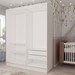 Guarda-Roupa de Bebê Swift 2 Portas 2 Gavetas Branco/Cinamomo - Panorama Móveis