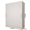 Guarda-Roupa de Bebê Swift 2 Portas 2 Gavetas Branco - Panorama Móveis