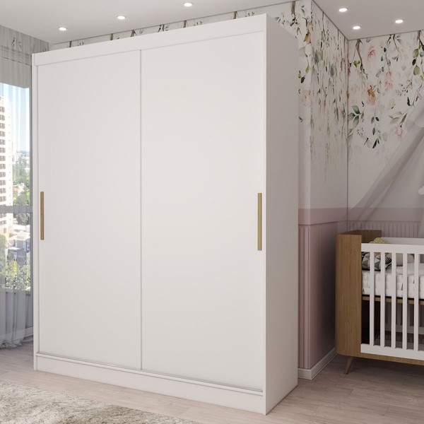 Guarda-Roupa de Bebê Swift 2 Portas 2 Gavetas Branco - Panorama Móveis