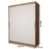 Guarda-Roupa de Bebê Swift 2 Portas 2 Gavetas Cinamomo/Branco - Panorama Móveis