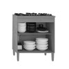 Balcão de Cozinha 72 Cm Viena 2 Portas Canelato Rústico/Natura Off White - Atualle Móveis