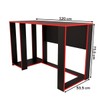 Mesa Gamer Level Espaço para 2 Monitores e Cpu Preto/Vermelho - Panorama Móveis
