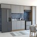 Cozinha Completa Canela 9 Portas 3 Gavetas Castanho/Cinza - Panorama Móveis
