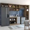 Cozinha Completa Canela 9 Portas 3 Gavetas Castanho/Cinza - Panorama Móveis