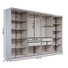 Guarda-Roupa Casal Odisseia 8 Portas 4 Gavetas com Espelho Branco - Panorama Móveis