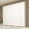 Guarda-Roupa Casal Nubia 6 Portas 4 Gavetas 100% Mdf Branco - Acp Móveis