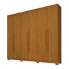Guarda-Roupa Casal Nubia 6 Portas 4 Gavetas 100% Mdf Cinamomo - Acp Móveis