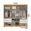Guarda-Roupa Casal Nubia 6 Portas 4 Gavetas 100% Mdf Cinamomo - Acp Móveis