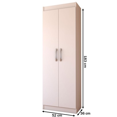 Sapateira França 2 Portas 4 Prateleiras Branco - Panorama Móveis