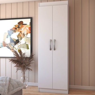 Sapateira França 2 Portas 4 Prateleiras Branco - Panorama Móveis