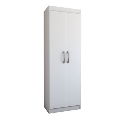 Armário Multiuso França 2 Portas 4 Prateleiras Branco - Panorama Móveis