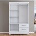 Guarda-Roupa Solteiro Galápagos 4 Portas 2 Gavetas Branco Brilho - Panorama Móveis
