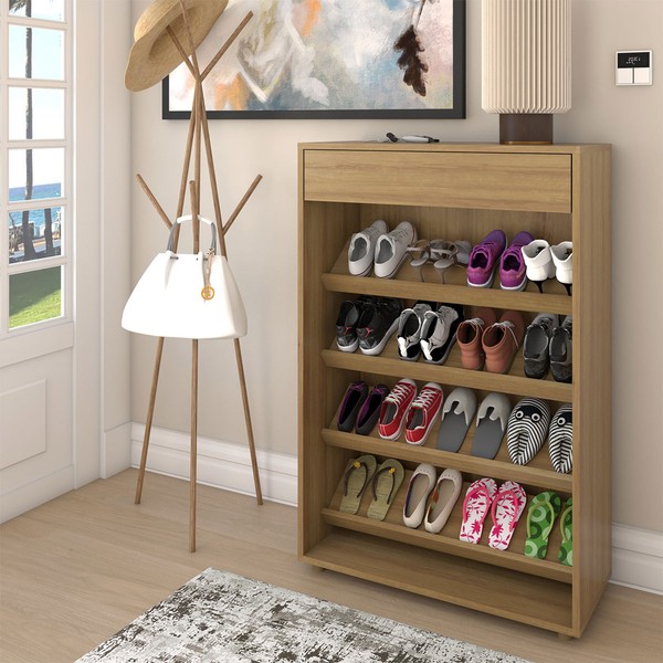 Sapateira Tori 1 Gaveta Amêndoa - Panorama Móveis