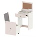 Penteadeira Cômoda Versa Home com Espelho e Banqueta Branco - Telasul