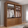 Guarda-Roupa Solteiro Essence 2 Portas 6 Gavetas com Chave Cinamomo - Panorama Móveis