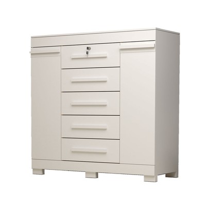 Cômoda Diana 2 Portas 5 Gavetas 100% Mdf Branco - Acp Móveis
