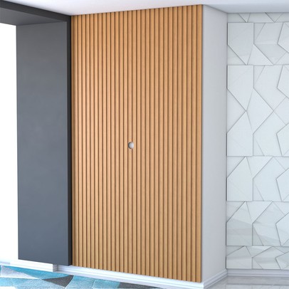 Painel para TV Até 60 Polegadas Home Ripado Nature Fosco - Panorama Móveis