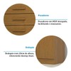 Cômoda Madri 1 Porta 5 Gavetas 100% Mdf Cinamomo - Acp Móveis