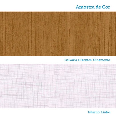 Cômoda Nalu 8 Gavetas 100% Mdf Cinamomo - Acp Móveis