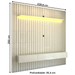 Painel para TV Até 85 Polegadas Noronha 3 Gavetas Ripado 100% Mdf Off White - Pnr Móveis