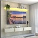Painel para TV Até 85 Polegadas Noronha 3 Gavetas Ripado 100% Mdf Off White - Pnr Móveis